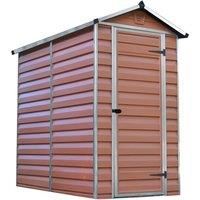 Palram Skylight 4 Ft. W x 6 Ft. D Apex Polycarbonate Shed Palram Colour: Amber  - Amber - Size: 198cm H X 122cm W X 183cm D