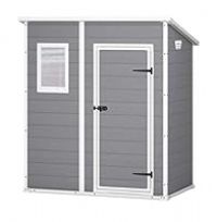 Chalet-Jardin 12-922518 Premium Shed Polypropylene Grey, 72 x 113 x 201 cm