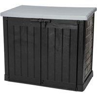 Double Wheelie Bin Store in Grey  Hideaway