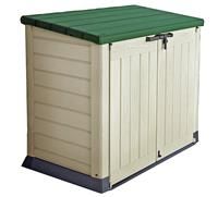 Keter Store-It Out Max Outdoor Plastic Garden Storage Shed, Beige and Brown, 145.5 x 82 x 125 cm (L x H x W)
