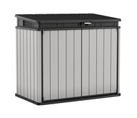 Keter Store It Out Premier XL Outdoor Plastic Garden Storage Shed, Grey and Black, 141 x 82 x 123.5 cm