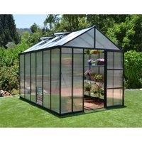 Palram 8 x 12ft Glory Large Aluminium Apex Greenhouse with Polycarbonate Panels