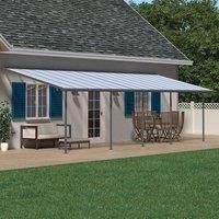 Palram - Canopia Sierra Patio Cover 3m x 7.3m - Grey Clear