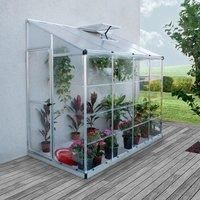 Palram - Canopia Lean To Grow House 8X4 Silver Hybrid