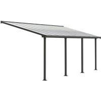 Palram Olympia Garden Patio Awning  3 x 6.10m  Grey