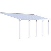 Palram Olympia Garden Patio Awning  3 x 7.30m  White