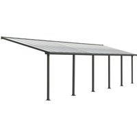Palram - Canopia Canopia by Palram Olympia Patio Cover 3m x 9.71m - Grey Clear
