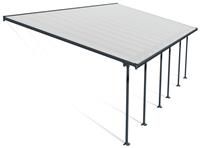 Palram Feria Patio Canopy, 4 x 8.50, Grey