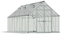 8' x 16' Palram Canopia Balance Silver Greenhouse (4.87m x 2.44m)