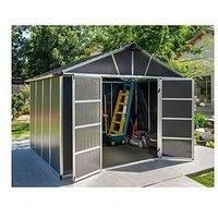 Palram Yukon 11Ft Dark Grey Garden Shed Without Floor