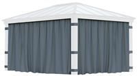 Palram - Canopia Dallas 4900 Garden Gazebo Curtain Set 4Pc - Grey