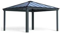 14' x 14' Palram Canopia Dallas Grey Garden Gazebo (4.22m x 4.22m)