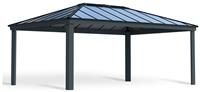 14' x 20' Palram Canopia Dallas Grey Garden Gazebo (4.22m x 6.06m)