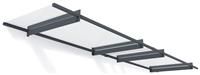 14' x 3' Palram Canopia Nancy 4100 Door Canopy - Grey (4.11m x 0.94m)