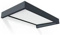 5'3 x 3'1 Palram Canopia Sophia 1600 Grey Door Canopy - White Opal (1.6m x 0.95m)