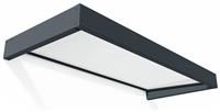 7'1 x 3'1 Palram Canopia Sophia 2150 Grey Door Canopy - White Opal (2.15m x 0.95m)