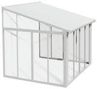 10' x 10' Palram Canopia SanRemo White Lean-To Conservatory (3.05m x 3.05m)