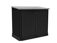 Keter Store it Out Midi Wheelie Bin Box, Black/Grey
