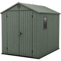 Keter Darwin 6x8ft Outdoor Garden Storage Shed - Green