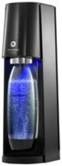 SodaStream E-Terra Sparkling Water Maker, Sparkling Water Machine & 1L Fizzy Water Bottle, Retro Drinks Maker w. BPA-Free Water Bottle & Quick Connect Co2 Gas Bottle for Home Carbonated Water - Black