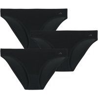adidas Damen Bikini (3PK) -Sport Active Light Flex-Packaged Panties Briefs, 000 Black, S (Pack of 3)
