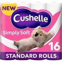 Cushelle Simply Soft Toilet Roll 16 Standard Rolls