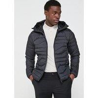 J Lindeberg Men'S Golf Cliff Light Down Hooded Jacket - Black