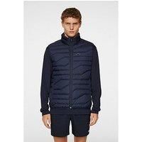 J Lindeberg Mens Golf Cliff Light Down Vest - Navy