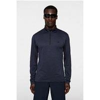 J Lindeberg Mens Golf Destry Zip Midi Layer - Navy