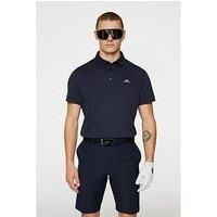 J Lindeberg Mens Golf Wince Reg Fit Polo - Black