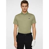 J Lindeberg Mens Golf Bridge Polo - Green