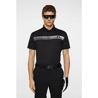 J Lindeberg Mens Golf Klas Polo - Black