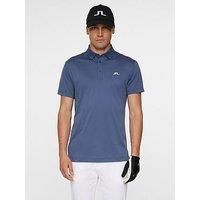 J Lindeberg Mens Golf Bridge Polo - Blue