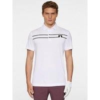 J Lindeberg Mens Golf Klas Polo - White