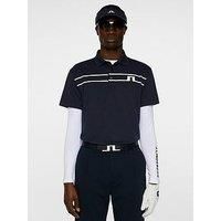 J Lindeberg Mens Golf Klas Polo - Navy