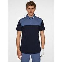 J Lindeberg Mens Golf Jeff Polo - Navy