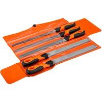 Bahco 1-478-10-1-2 10-inch Assorted File Set with Handle , Orange