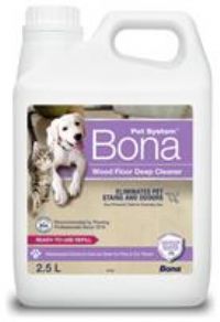 Bona Pet Wood Floor Deep Cleaner, Pet Stain and Odour Remover, Pet Friendly Wood Floor Cleaner Liquid, Spot Cleaning, 2.5 Litre Refill