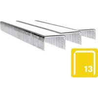 Rapid High-Performance Staples for Textiles, Finewire No. 13, Leg Length 8mm, Staple Gun Staples, Galvanised Steel, 5000 Pieces, Boxed (11835600), Silver