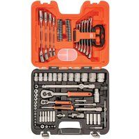 Bahco BAHS910 S910 Socket Set 91-Piece 1/4 and 1/2in Drive