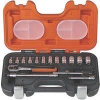 Bahco S160 S160 Socket Set 16-Piece 1/4-Inch Drive