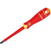 Bahco BAHCOFIT Insulated Screwdriver Pozidriv Tip PZ2 x 100mm