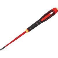 Bahco ERGO Slim VDE Insulated Slotted Screwdriver 6.5 x 150mm BAHBE8255SL