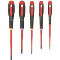 Bahco 5 Piece Ergo Slim Insulated Screwdriver Set