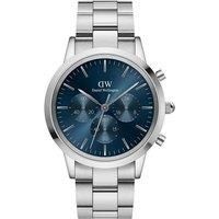 Daniel Wellington DW00100644 Mens Iconic Chronograph Silver 42mm Watch