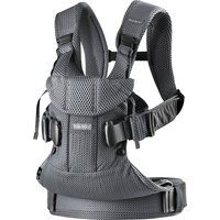 BabyBjorn Baby Carrier One Air Anthracite 3D Mesh & Teething Bib 0-3Years In VGC