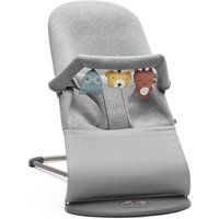 BabyBjörn Bouncer Bliss, 3D Jersey, Light Grey with Toy/Soft Friends