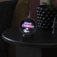 Konstsmide Christmas Merry Christmas 3D hologram globe, 42 LEDs