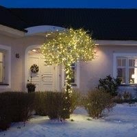 Konstsmide Christmas LED fairy lights outdoor 200-bulb black/warm white