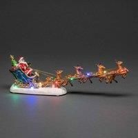 Festive Christmas Cute Santa & Helicopter Ornament 6 LED Merry Christmas Sign